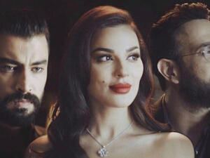 Nadine Njeim is busy filming her remaining scenes from the series Khamsa w Nos