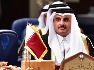 Qatar's Emir Sheikh Tamim bin Hamad al-Thani attends the Gulf Cooperation Council (GCC) summit at Bayan palace in Kuwait City on December 5, 2017. (GIUSEPPE CACACE/AFP/Getty Images)