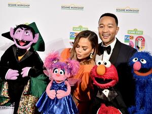 John Legend and Chrissy Teigen attend the Sesame Workshop's 50th Anniversary Benefit Gala at Cipriani Wall Street on May 29, 2019 in New York City. (Theo Wargo/Getty Images/AFP)