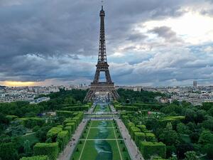 The stunning image has been painted directly on to the grass and will dissolve into the soil after only a few days and pedestrians will walk over it. (AFP/ File Photo)
