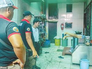 Jomar Junco, 18, had been working at the factory in Iloilo City for two weeks. (Daily Mail)