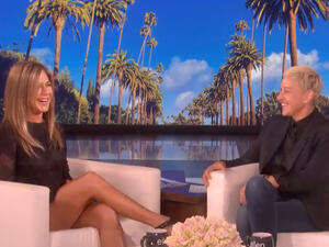 Jenifer Aniston and Ellen 