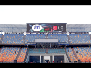 LG LBH High Brightness LED screens installed at Cairo International Stadium