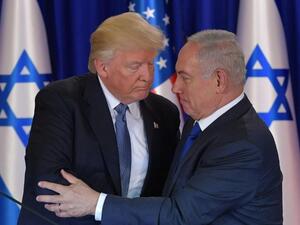 US president Donald Trump (L) with Israeli PM Netanyahu. (AFP/ File)