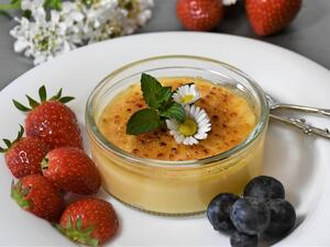 كريم كراميل بدون بيض