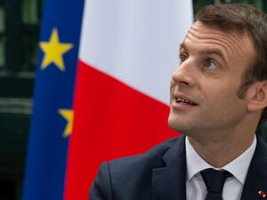 French President Emmanuel Macron warns of Brexit consequences for UK economy. (Caroline Blumberg, AFP)