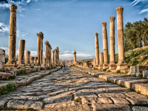 in jerash jordan the antique archeological site classical heritage for tourist. (Shutterstock/ File Photo)