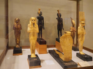 Ancient statuettes in The Museum of Egyptian Antiquities. (Shutterstock/ File Photo)