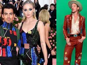 Dipo , Joe and Sophie Turner 