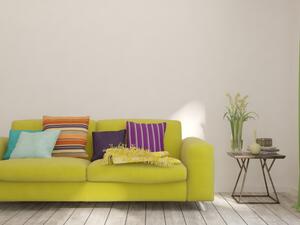 السائد هو أن تحمل الكنبة الرئيسة لونًا وحيدًا بيد أنَّه لا مانع في تحقيق توليفة من الألوان في الوسائد الجانبيَّة