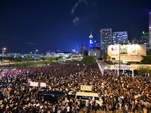 Protesters gather as they rally against a controversial extradition bill in Hong Kong on June 26, 2019. (Anthony WALLACE / AFP)
