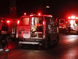Israeli medics evacuate soldiers who were wounded in an alleged car-ramming attack as they were stationed on a roadside near the Palestinian town of Hizma in the occupied West Bank, north of Jerusalem, on July 6, 2019. (AFP/ File Photo)