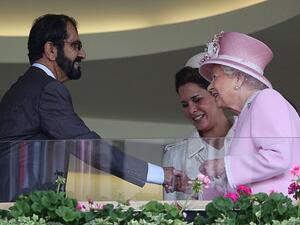 The Queen has met with both Sheikh Mohammed bin Rashid al-Maktoum and Princess Haya recently (AFP)