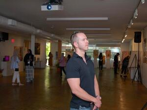 Opening of the Saudi Art Exhibition organized by the Saudi Club at Pace University in New York. (SPA)