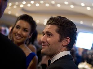 Matthew Morrison and girlfriend Renee Puente at the Time/People White House Correspondents’ Dinner pre-reception. (Saul Loeb/AFP/Getty Images)