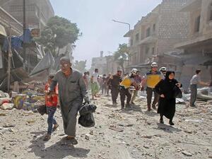 They have since seized the villages of Tal Maleh and Jibeen amid heavy clashes and airstrikes by regime and Russian forces (Twitter)