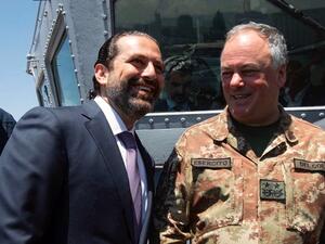 PM Saad Hariri for his visit to UNIFIL Maritime Task Force flagship at Beirut Port (Twitter)