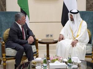 His Majesty King Abdullah II meets with Sheikh Mohamed bin Zayed Al Nahyan (Twitter)