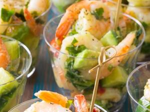 سلطة الروبيان بالثوم والليمون