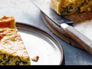 فطائر الدجاج والسبانخ 