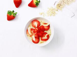 حلى الفراولة بالكريمة 