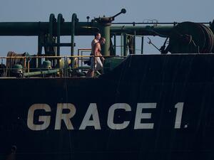 Crew members of Iranian supertanker Grace 1 walk on board off the coast of Gibraltar on August 15, 2019. (AFP/ File Photo) Crew members of Iranian supertanker Grace 1 walk on board off the coast of Gibraltar on August 15, 2019. (AFP/ File Photo)