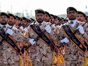 Iran's Revolutionary Guard soldiers. (AFP/ File Photo)