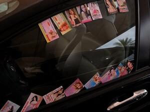 Dubai students invent machine to get rid of massage card trash. (Twitter)