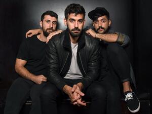(L-R) Haig Papazian, Carl Gerges and Hamed Sinno of Mashrou' Leila (ANGELA WEISS/AFP/Getty Images)