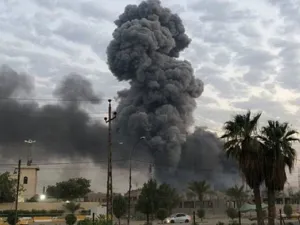 Foreign Ministry’s statement comes after strike on Hashd al-Shaabi ammunition depots (Twitter)