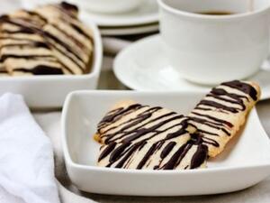 بسكويت البطاطا المقرمشة بالشوكولاتة