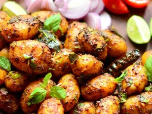 طبق مقبلات البطاطا الحرّة