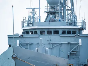 military ship or war ship sailing at sea during a deployment. (Shutterstock/ File Photo)