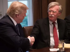 US President Donald Trump on September 10, 2019, announced he has fired his hawkish national security advisor John Bolton, saying he disagreed "strongly" with his positions. (AFP/ File Photo)