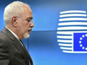 Iran's Foreign Minister Mohammad Javad Zarif arrives before a ministerial meeting of EU/E3 in Brussels. (AFP/ File Photo)