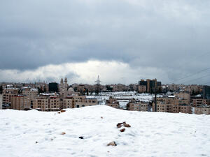 Snowy day in Amman,Jordan (Shutterstock)	