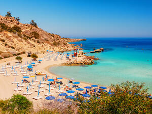 Nissi beach and Cavo Greco in Ayia Napa, Cyprus island (Shutterstock)	