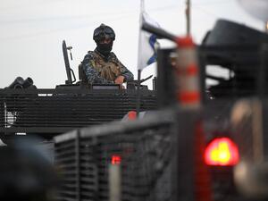 Iraqi police are seen deployed in Baghdad's predominantly Shiite Sadr City, on October 7, 2019.  (AFP/ File Photo)