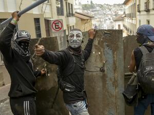 Protests and clashes erupted in Ecuador a week ago, after the government doubled fuel prices as part of an agreement with the International Monetary Fund to obtain loans despite its high public debt. Rodrigo BUENDIA / AFP