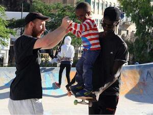 7Hills Skate Park in Amman seeks to give underprivileged and refugee youth a safe space to grow in confidence, relieve stress and build community (Photo courtesy of 7Hills Skate Park Facebook page)