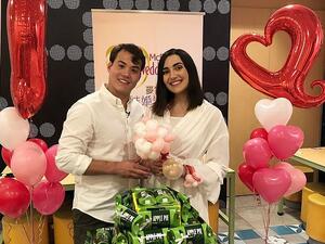 American Youtuber Safiya Nygaard and her fiance Tyler Williams (pictured) travelled to Hong Kong to experience a McDonald's wedding first hand. (Instagram)