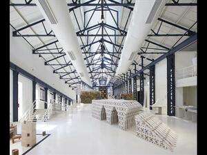 An installation shot of the Hangar Exhibition. (Photo by Edmund Sumner, courtesy of ADW)
