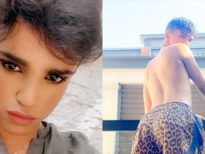 Suhail al-Jameel, 23 announced he was facing prison on his Snapchat account on Sunday after initially posting the picture of himself in leopard print shorts on Twitter. (Twitter)