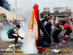 Protest in Iraq (Twitter)