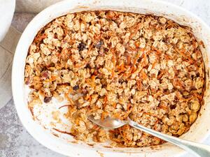 كعكة الجزر بالشوفان