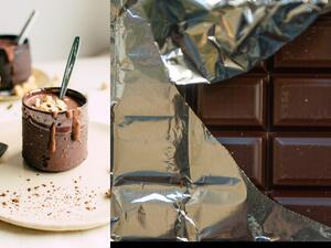 حلى الشوكولاتة البارد والموز