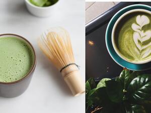 لاتيه ماتشا الشاي الاخضر