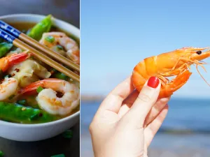 شوربة الروبيان والخضار