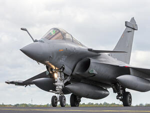 French Air Force Dassault Rafale during the NATO Tiger Meet at Schleswig-Jagel airbase. (Shutterstock/ File Photo)