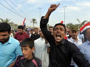  شهدت بغداد والعديد من المناطق العراقية تظاهرات احتجاجية تحت عنوان "جمعة الصمود"